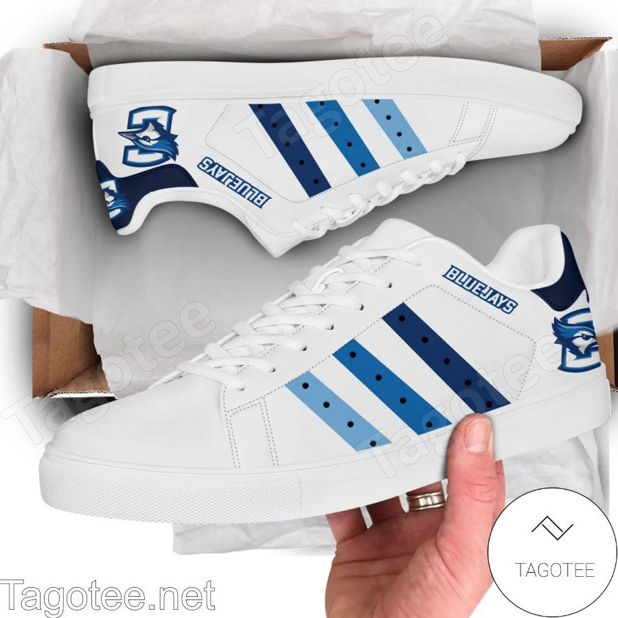 NCAA Creighton Bluejays White Stan Smith Shoes , Trendy Style Sneakers ST0801