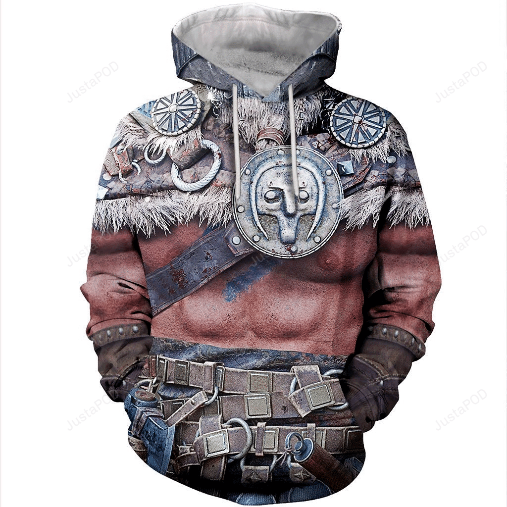 Viking Warrior 3D All Over Print Hoodie, Zip-up Hoodie HZ0501