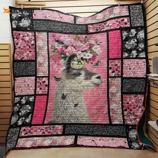Llama Love 3D Customized Quilt ,  Soft Quilt, King Size, All Season Cozy Quilt QB0901