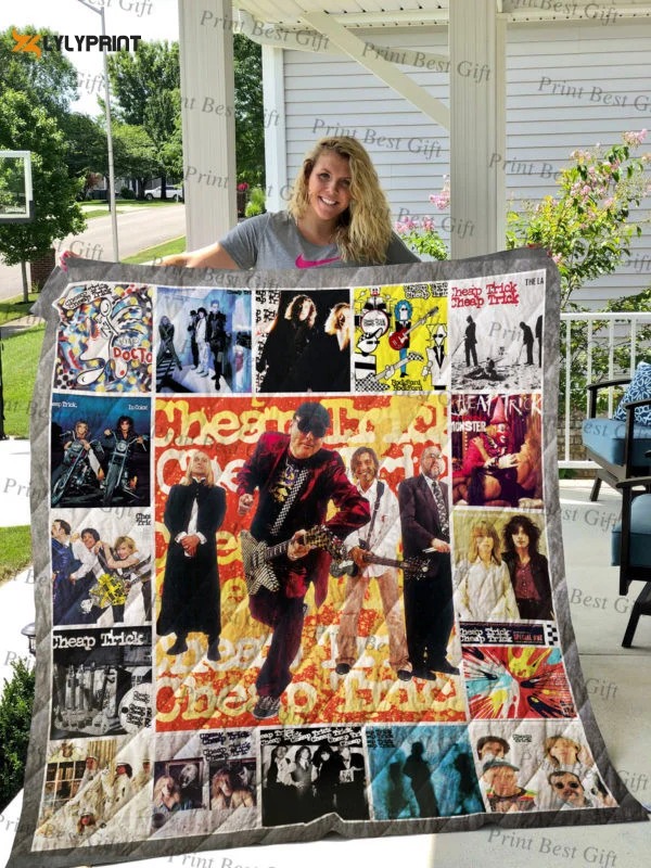 Cheap Trick Quilt Blanket For Fans Home Decor Gift , Soft Quilt, King Size, All Season Cozy Quilt QB0901