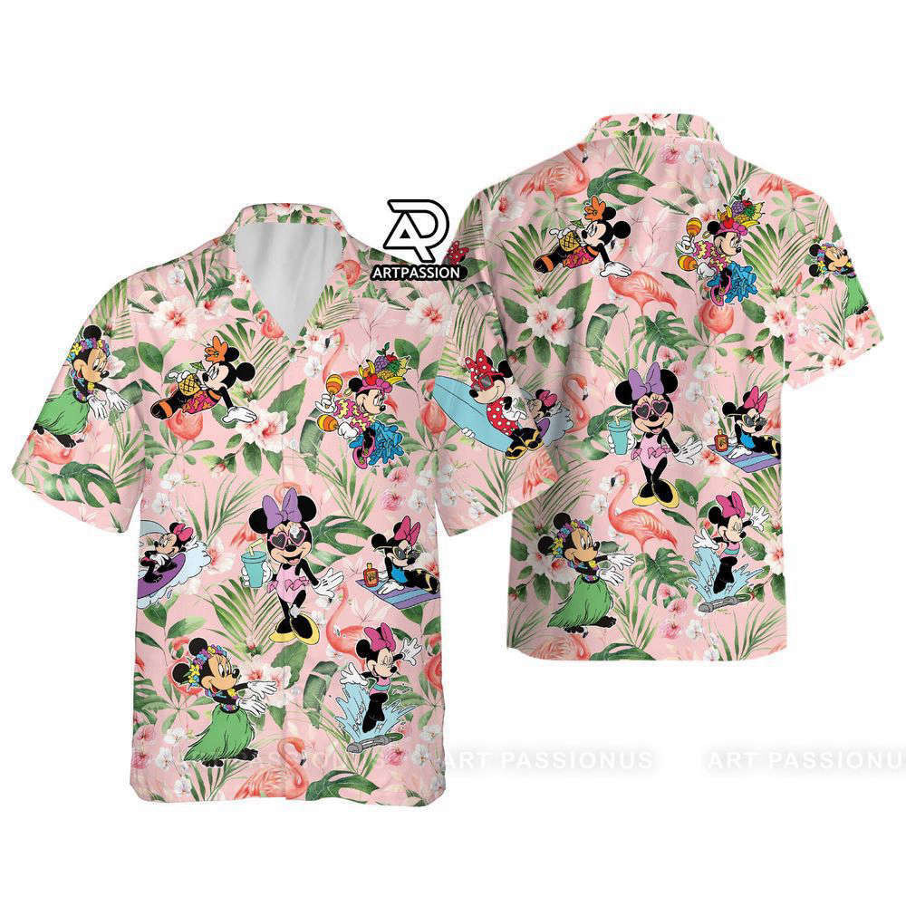 Tropical Minnie Hawaiian Shirt, Funny Minnie Disney, For Men Women HW0601