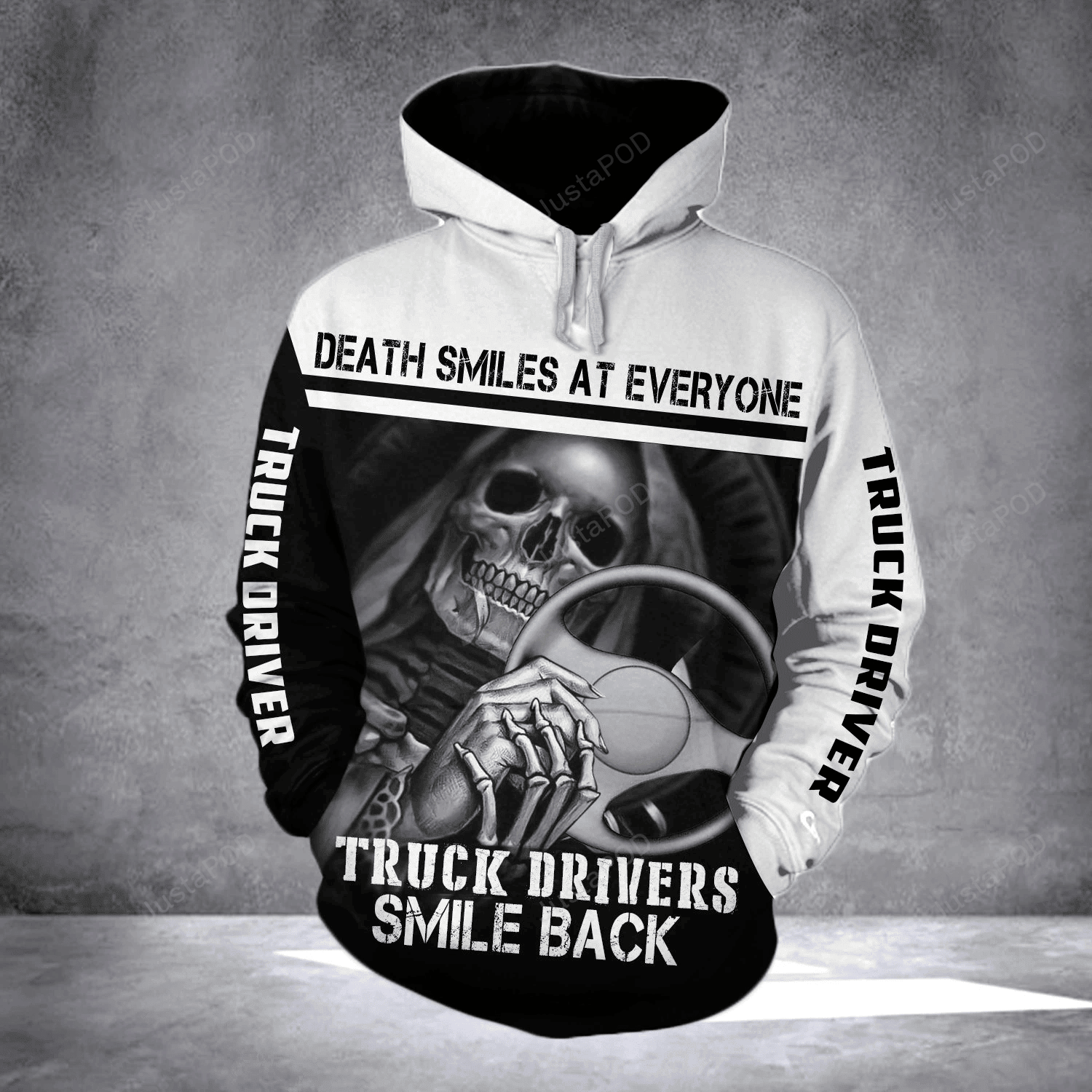 Trucker Smile Back 3D All Over Printed Hoodie, Zip- Up Hoodie HZ0501