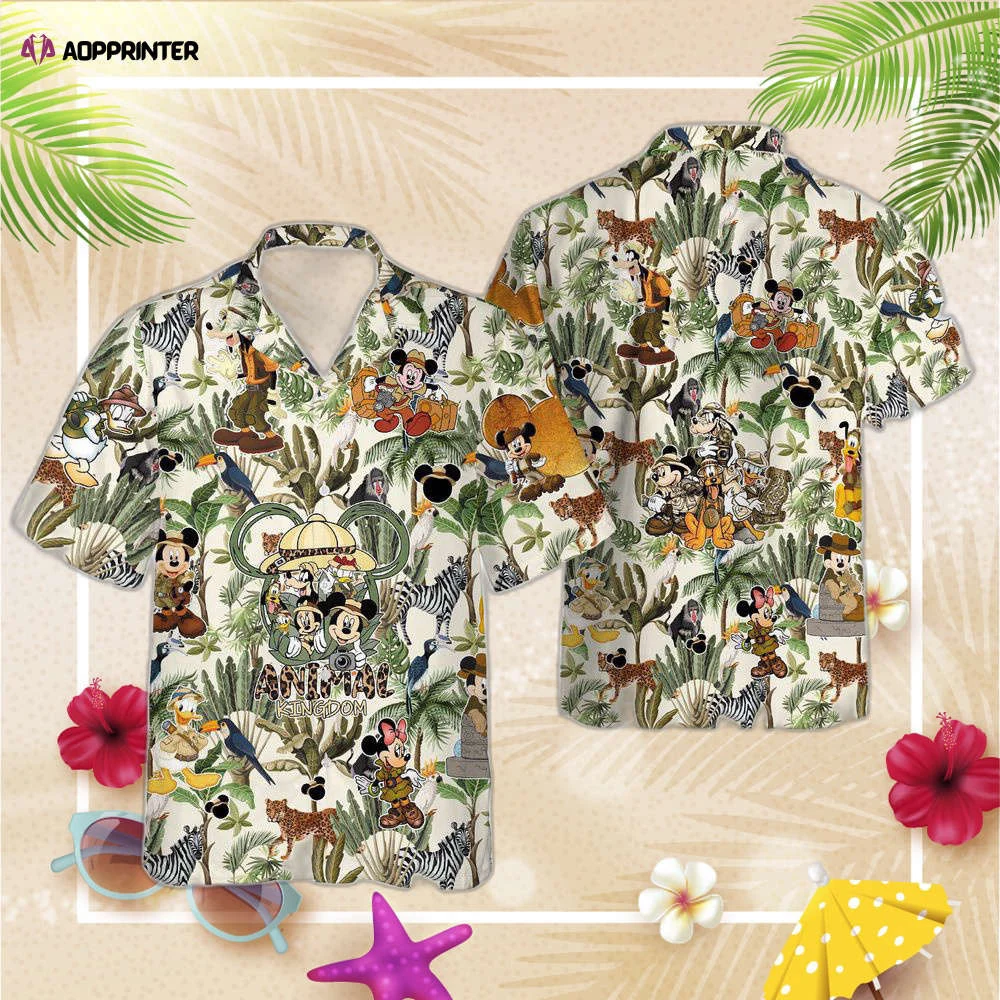 Retro Disney Animal Kingdom Mickey and Friends Hawaiian Shirt, Gift For Men And Women HW0601