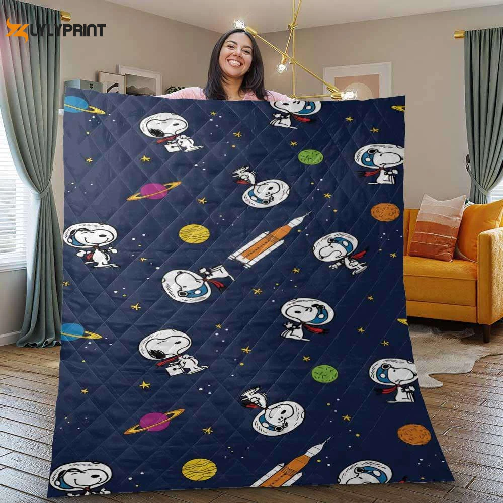 Funny Snoopy, Snoopy Quilt Blanket For Fans Home Decor Gift ,  Soft Quilt, King Size, All Season Cozy Quilt QB0901