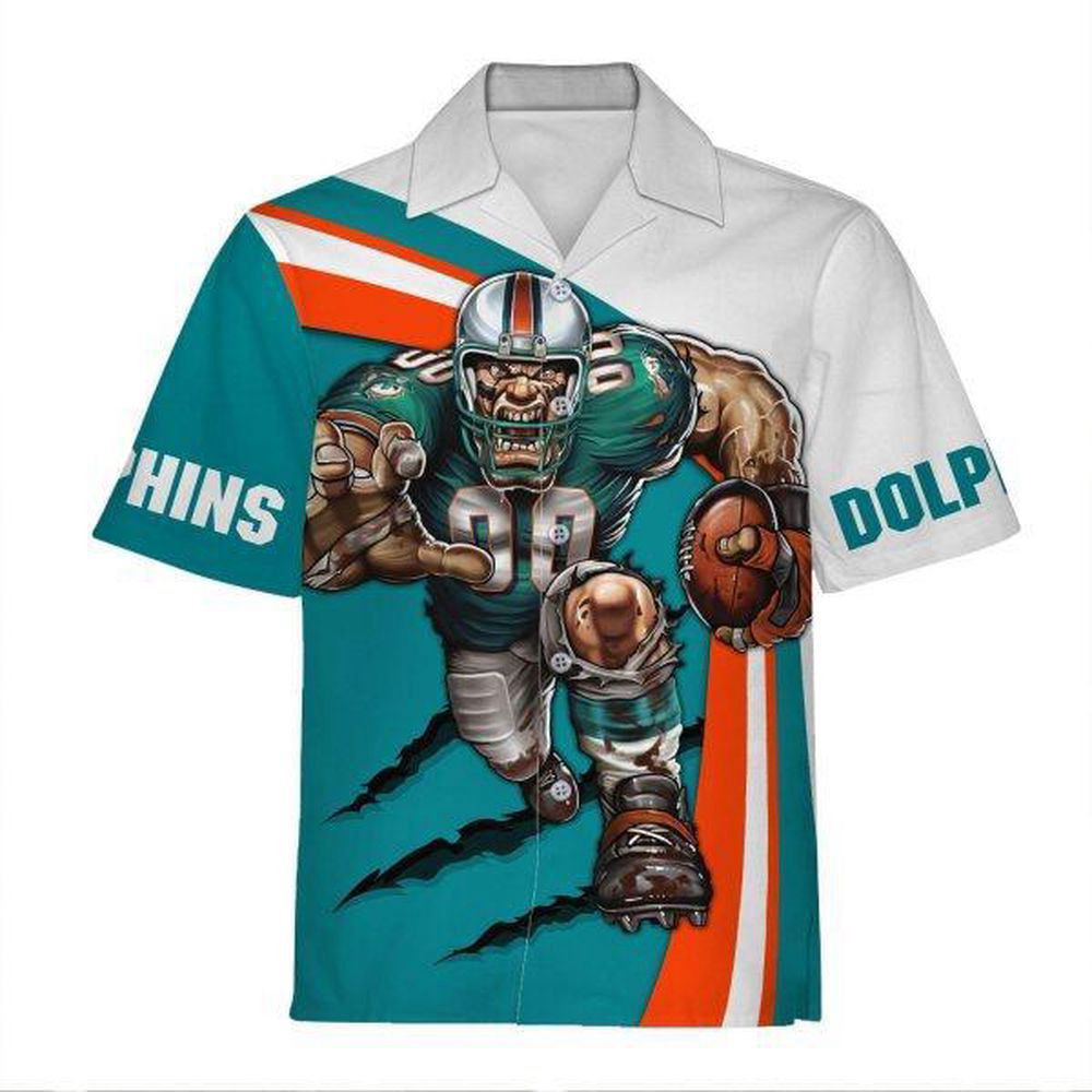 Personalized Unisex Hawaiian Shirt Miami Dolphins Football Team 3D Apparel For Men Women HW0601