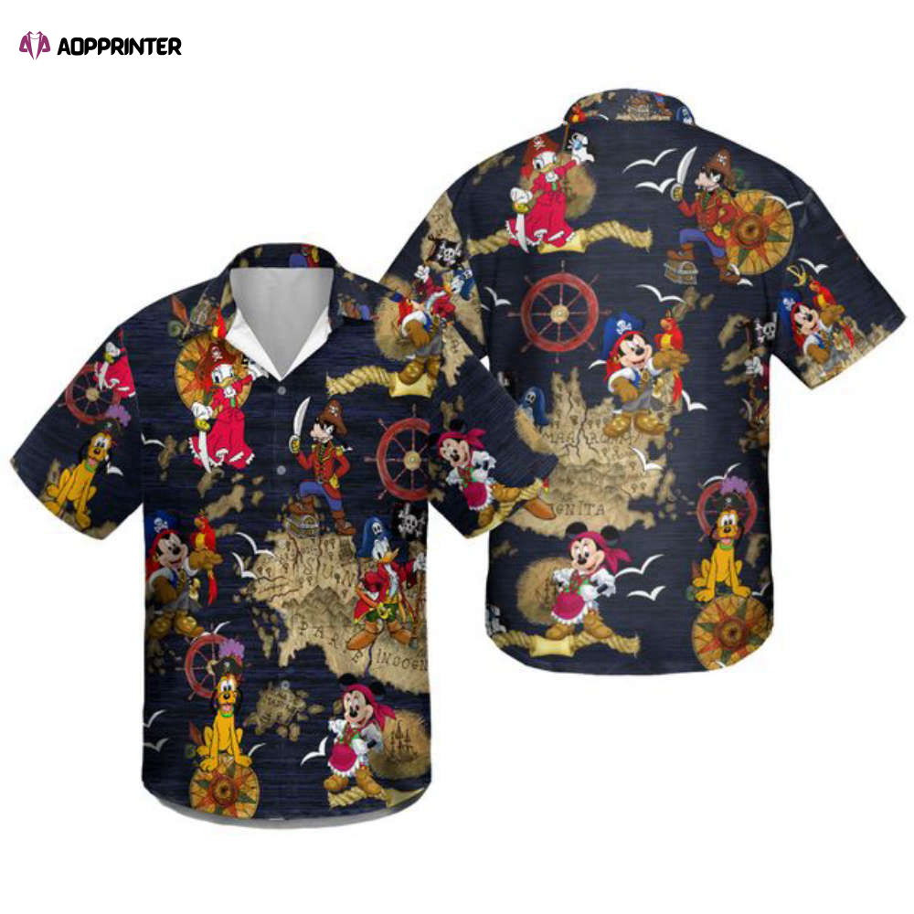 Disney Pirates Of Caribbean Hawaiian Shirt HW0601