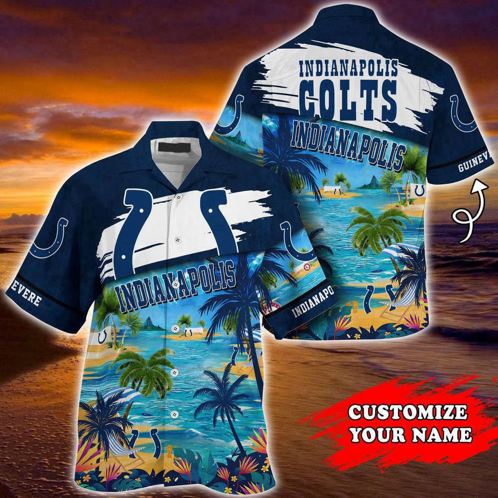 Indianapolis Colts NFL-Customized Summer Hawaii Shirt For Sports Fans HW0601