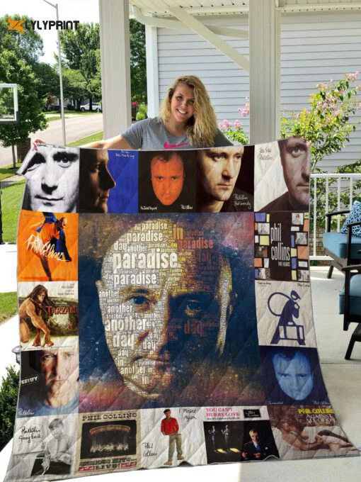 Phil Collins 3 Quilt Blanket For Fans Home Decor Gift , Soft Quilt, King Size, All Season Cozy Quilt QB0901
