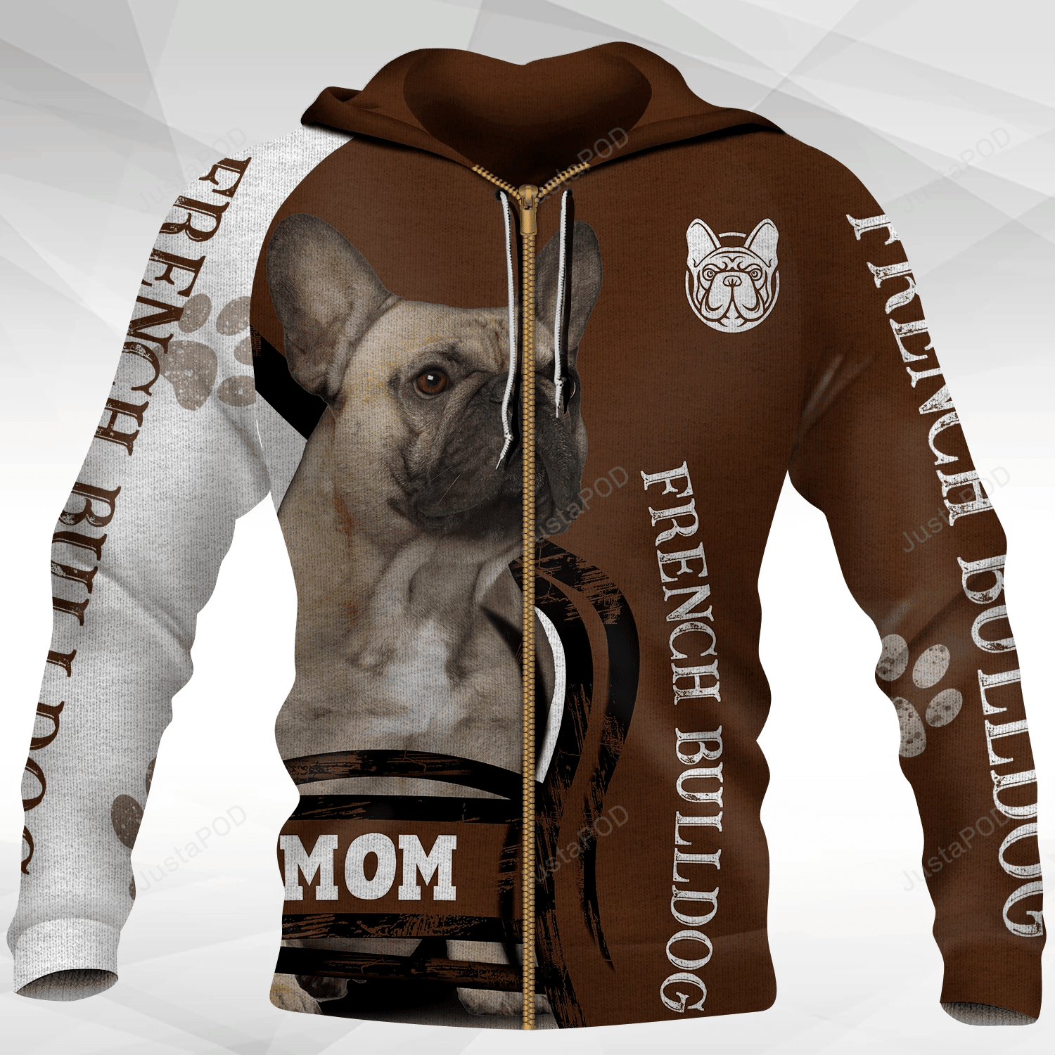 Cute French Bulldog Mom 3D All Over Print Hoodie, Zip-up Hoodie HZ0501