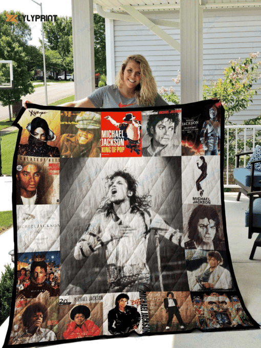 Michael Jackson 1 Quilt Blanket For Fans Home Decor Gift ,  Soft Quilt, King Size, All Season Cozy Quilt QB0901