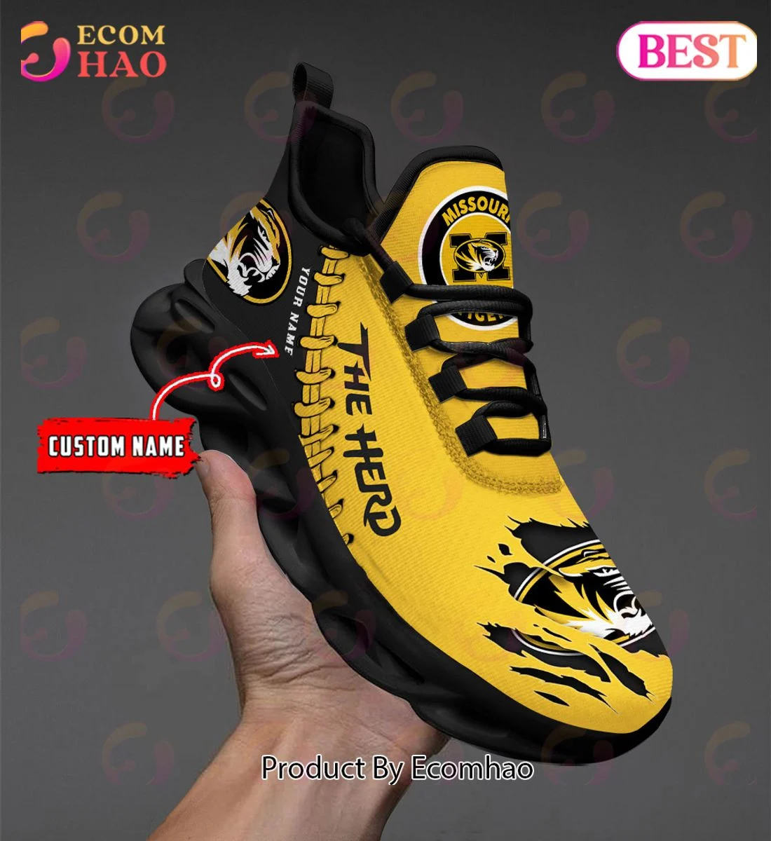 Missouri Tigers Max Soul Shoes Custom Name  Unisex sneakers MS0601