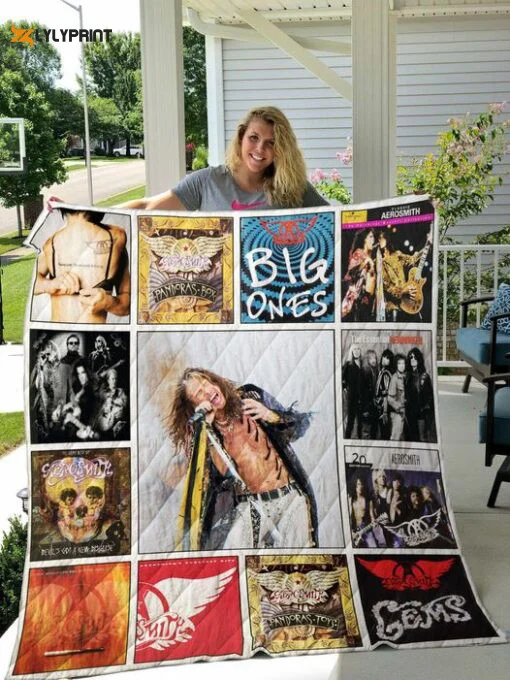 Steven Tyler Quilt Blanket For Fans Home Decor Gift , Soft Quilt, King Size, All Season Cozy Quilt QB0901