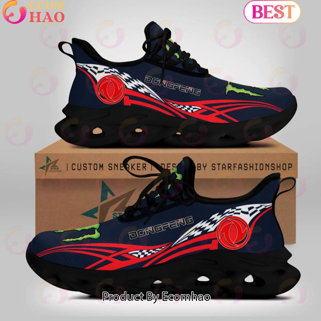 Dongfeng Truck Monster Design Max Soul Shoes  Unisex sneakers MS0601