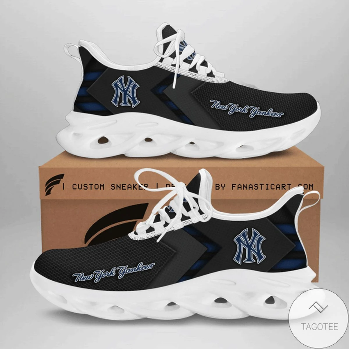 Custom MLB New York Yankees Max Soul Shoes V1 Sneaker MS0601