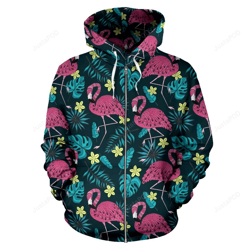 Flamingo 3D All Over Print Hoodie, Zip-up Hoodie HZ0501