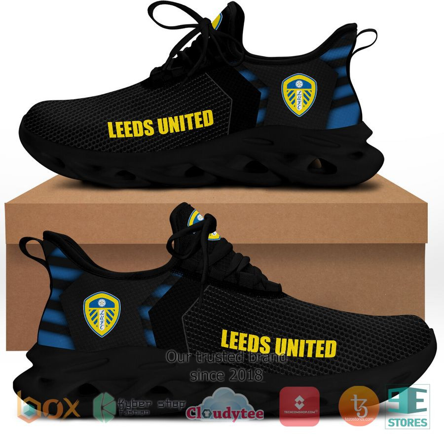 Leeds United Black Max Soul Shoes Custom for Men Women MS0601