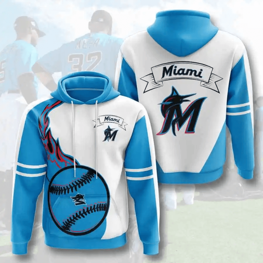 Stylish Miami Marlins All Over Print Hoodie 3D Shirt – Perfect for Sports Fans HZ0501