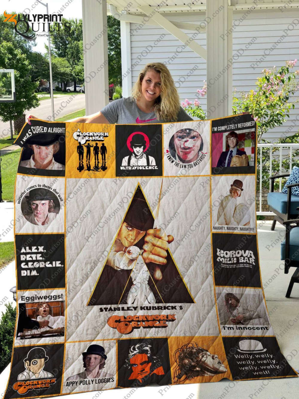 A Clockwork Orange 3D Customized Quilt Blanket , Soft Quilt, King Size, All Season Cozy Quilt QB0901