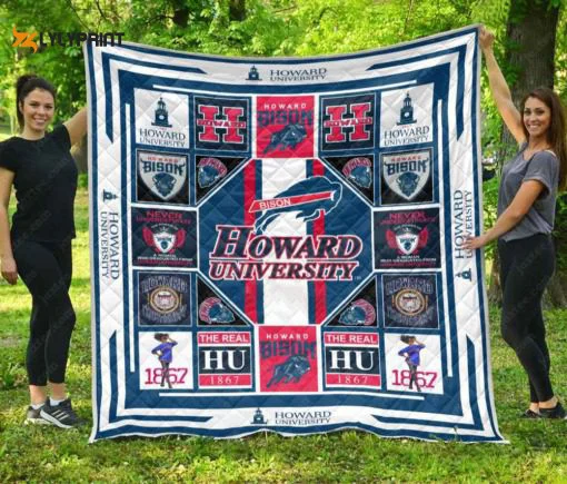 Howard Bison 1 Quilt Blanket For Fans Home Decor Gift , Soft Quilt, King Size, All Season Cozy Quilt QB0901