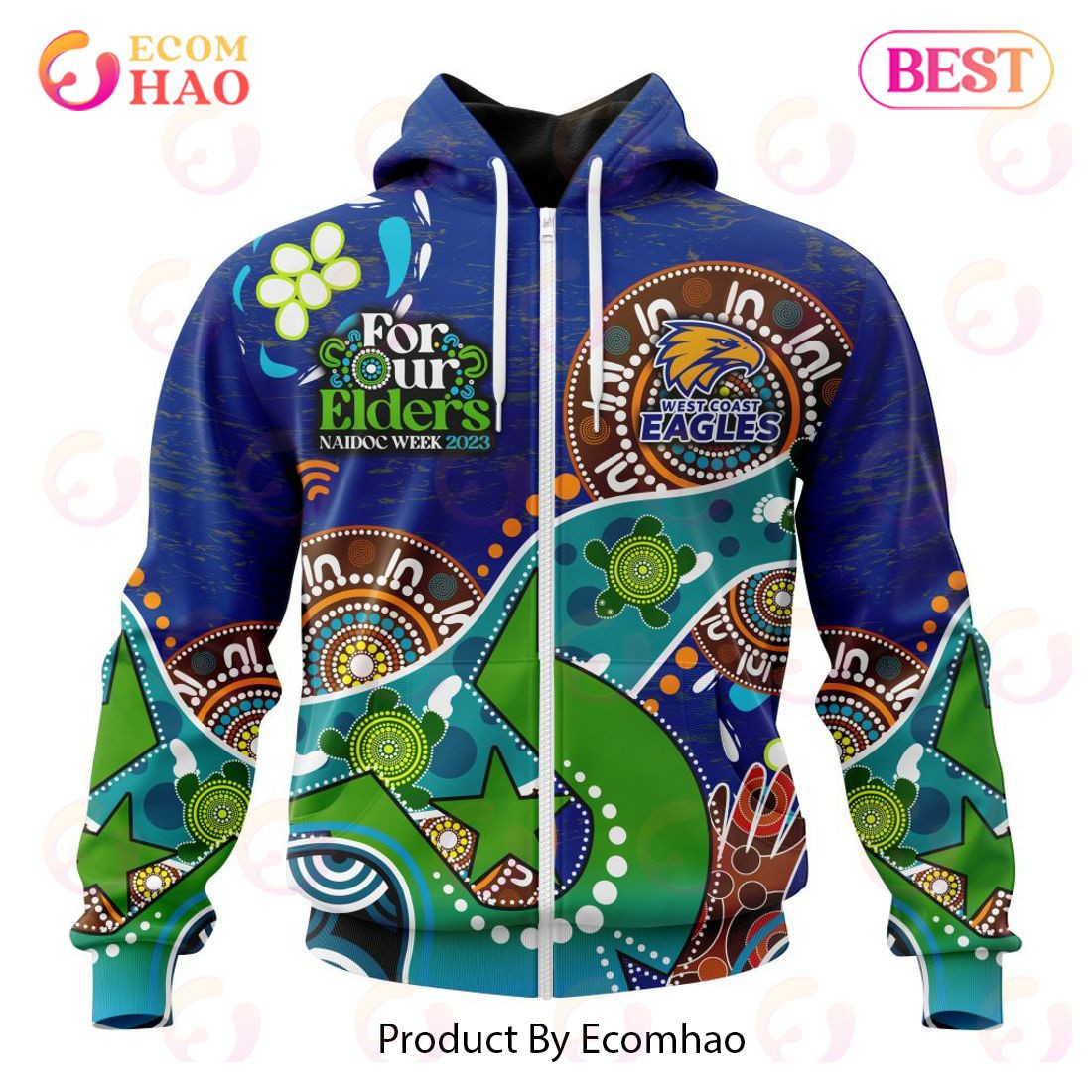 AFL West Coast Eagles Special Design For NAIDOC Week For Our Elders 3D Hoodie, Zip Hoodie, Man - Women, Warm, Premium Quality HZ0501