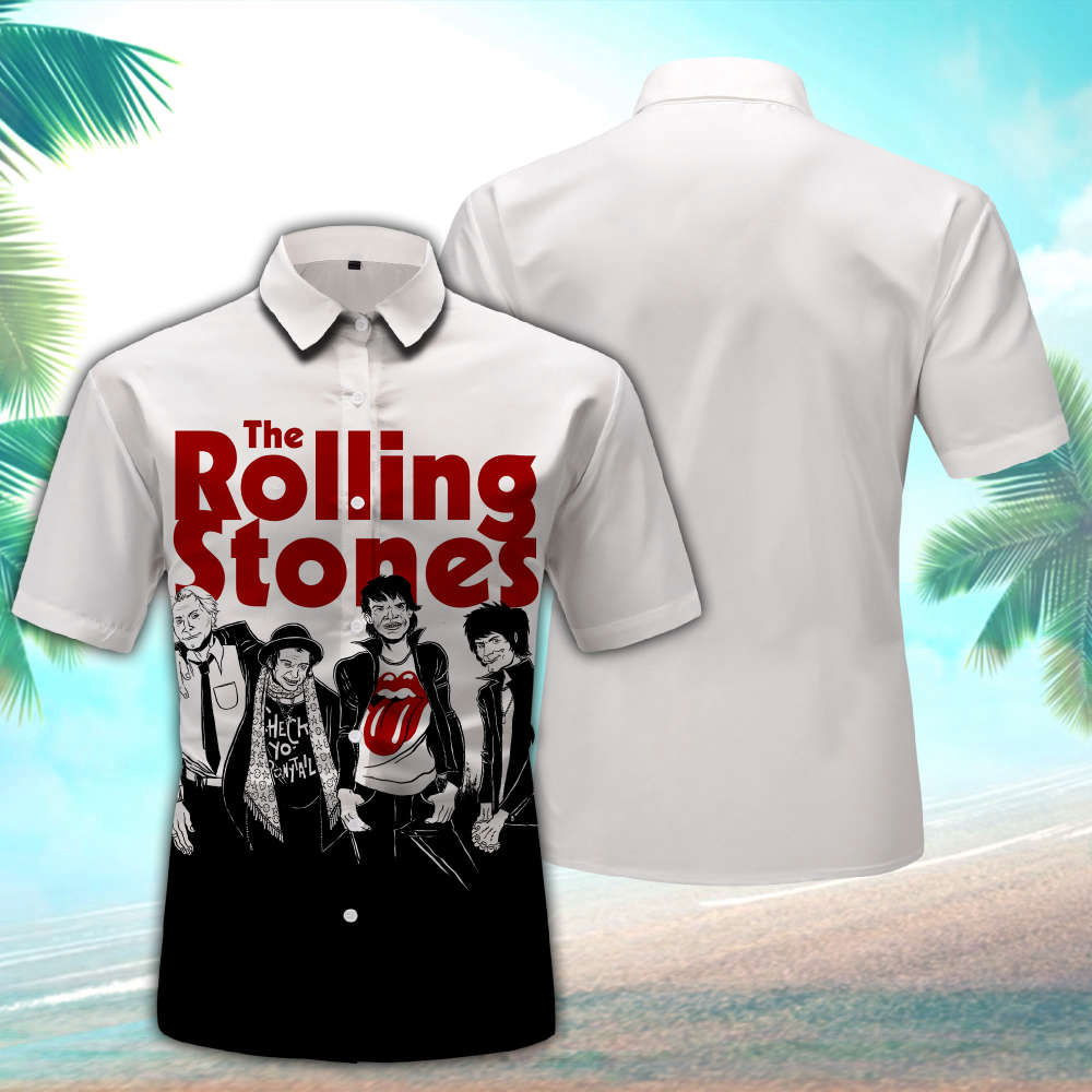 The Rolling Stones Rock ‘n Roll Legend Hawaiian Shirt HW0601