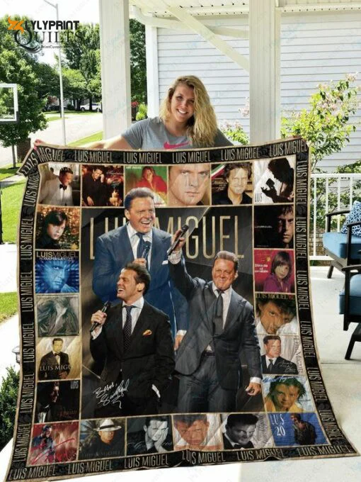 Luis Miguel Quilt Blanket For Fans Home Decor Gift ,  Soft Quilt, King Size, All Season Cozy Quilt QB0901